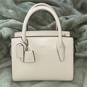 Coach Cream Leather Satchel